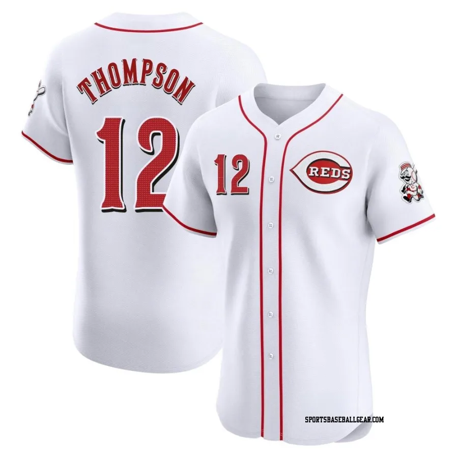 Bubba Thompson Men's Cincinnati Reds White Elite Home Jersey