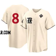 Bubba Thompson Men's Texas Rangers Cream Replica 2023 City Connect 2023 World Series Jersey