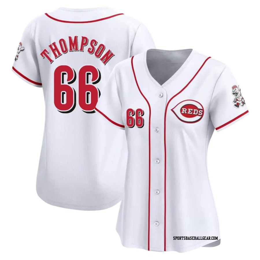 Bubba Thompson Women's Cincinnati Reds White Limited Home Jersey