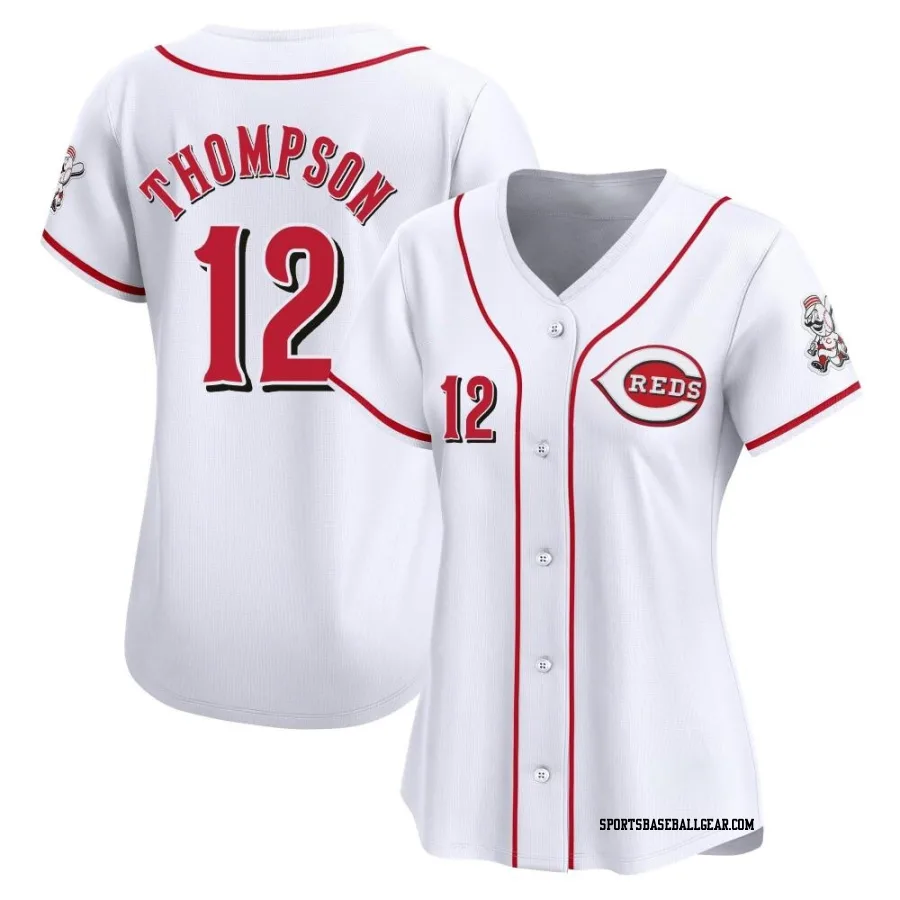 Bubba Thompson Women's Cincinnati Reds White Limited Home Jersey