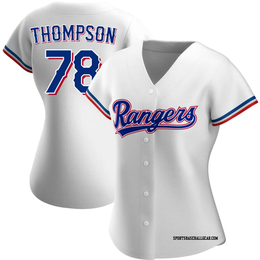 Bubba Thompson Women's Texas Rangers White Authentic Home Jersey