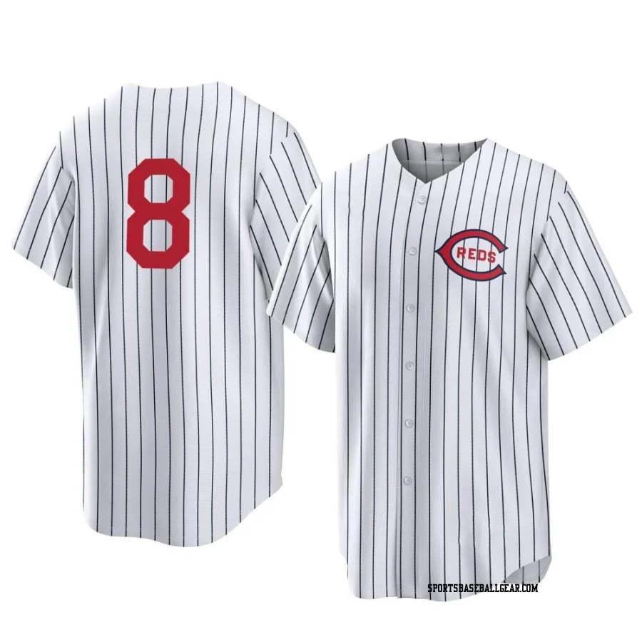 Bubba Thompson Youth Cincinnati Reds White Replica 2022 Field Of Dreams Jersey