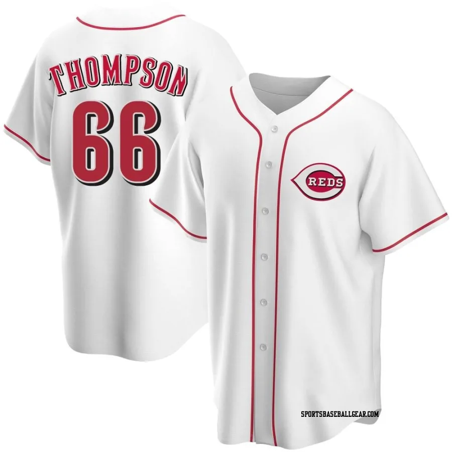 Bubba Thompson Youth Cincinnati Reds White Replica Home Jersey