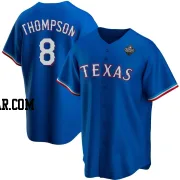 Bubba Thompson Youth Texas Rangers Royal Replica Alternate 2023 World Series Jersey