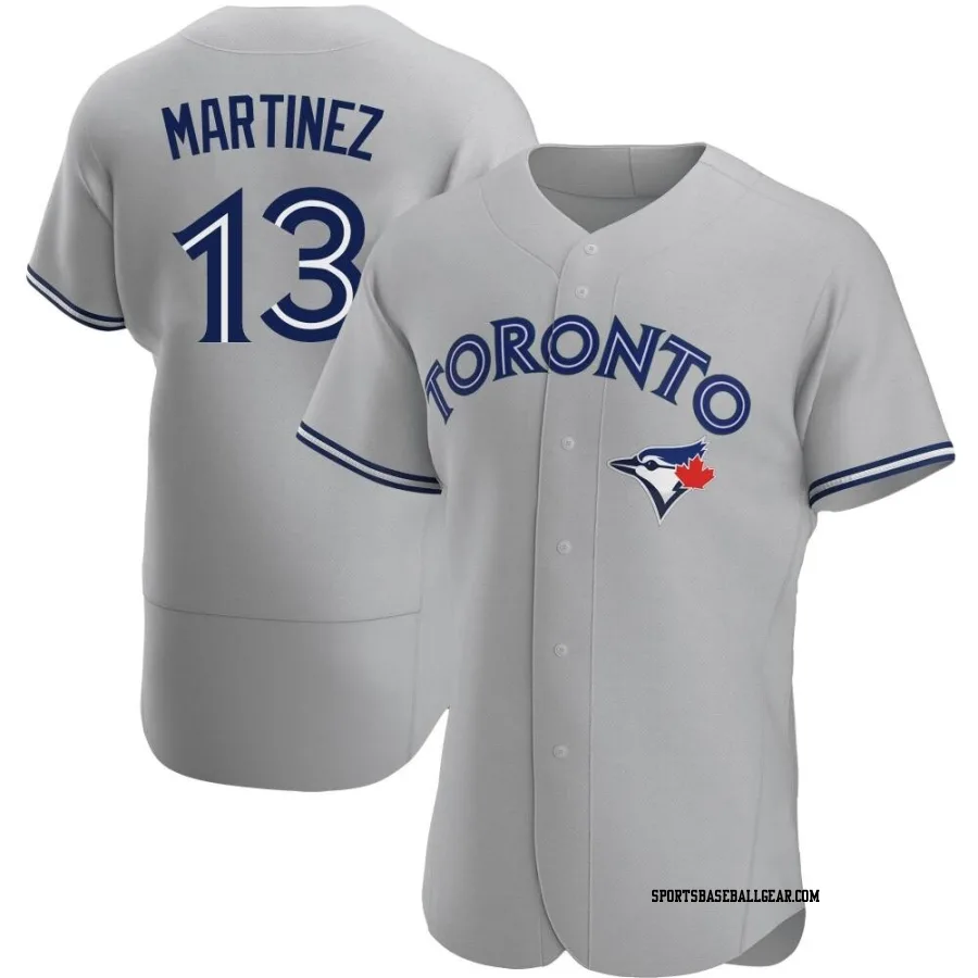 Buck Martinez Men's Toronto Blue Jays Gray Authentic Road Jersey