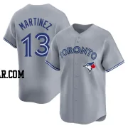 Buck Martinez Men's Toronto Blue Jays Gray Limited Away Jersey