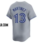 Buck Martinez Men's Toronto Blue Jays Gray Limited Away Jersey