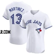 Buck Martinez Men's Toronto Blue Jays White Elite Home Jersey