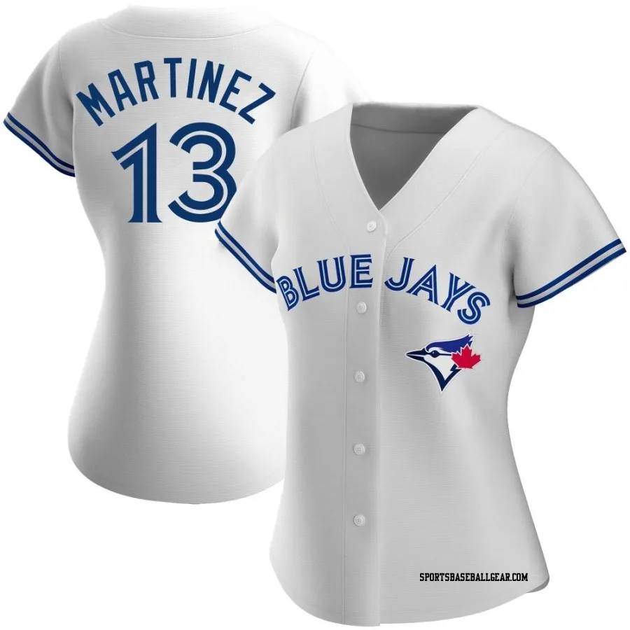 Buck Martinez Women's Toronto Blue Jays White Authentic Home Jersey