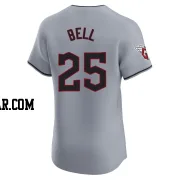 Buddy Bell Men's Cleveland Guardians Gray Elite Road Jersey