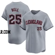 Buddy Bell Men's Cleveland Guardians Gray Limited Road Jersey