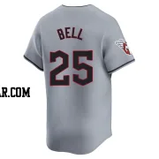 Buddy Bell Men's Cleveland Guardians Gray Limited Road Jersey