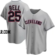 Buddy Bell Men's Cleveland Guardians Gray Replica Road Jersey