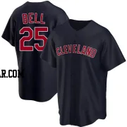 Buddy Bell Men's Cleveland Guardians Navy Replica Alternate Jersey