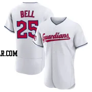 Buddy Bell Men's Cleveland Guardians White Authentic Home Jersey