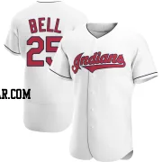 Buddy Bell Men's Cleveland Guardians White Authentic Home Jersey