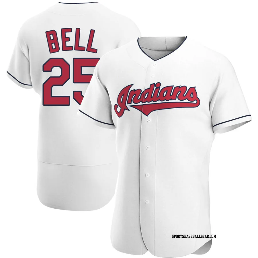 Buddy Bell Men's Cleveland Guardians White Authentic Home Jersey