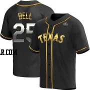 Buddy Bell Men's Texas Rangers Black Golden Replica Alternate 2023 World Series Jersey