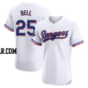 Buddy Bell Men's Texas Rangers Gold Elite White 2024 Collection Jersey