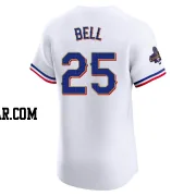 Buddy Bell Men's Texas Rangers Gold Elite White 2024 Collection Jersey