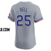 Buddy Bell Men's Texas Rangers Gray Elite Road Jersey