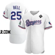 Buddy Bell Men's Texas Rangers White Authentic Home 2023 World Series Jersey