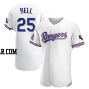 Buddy Bell Men's Texas Rangers White Authentic Home Jersey