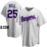 Buddy Bell Men's Texas Rangers White Replica Home Cooperstown Collection Jersey