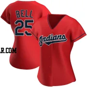 Buddy Bell Women's Cleveland Guardians Red Authentic Alternate Jersey