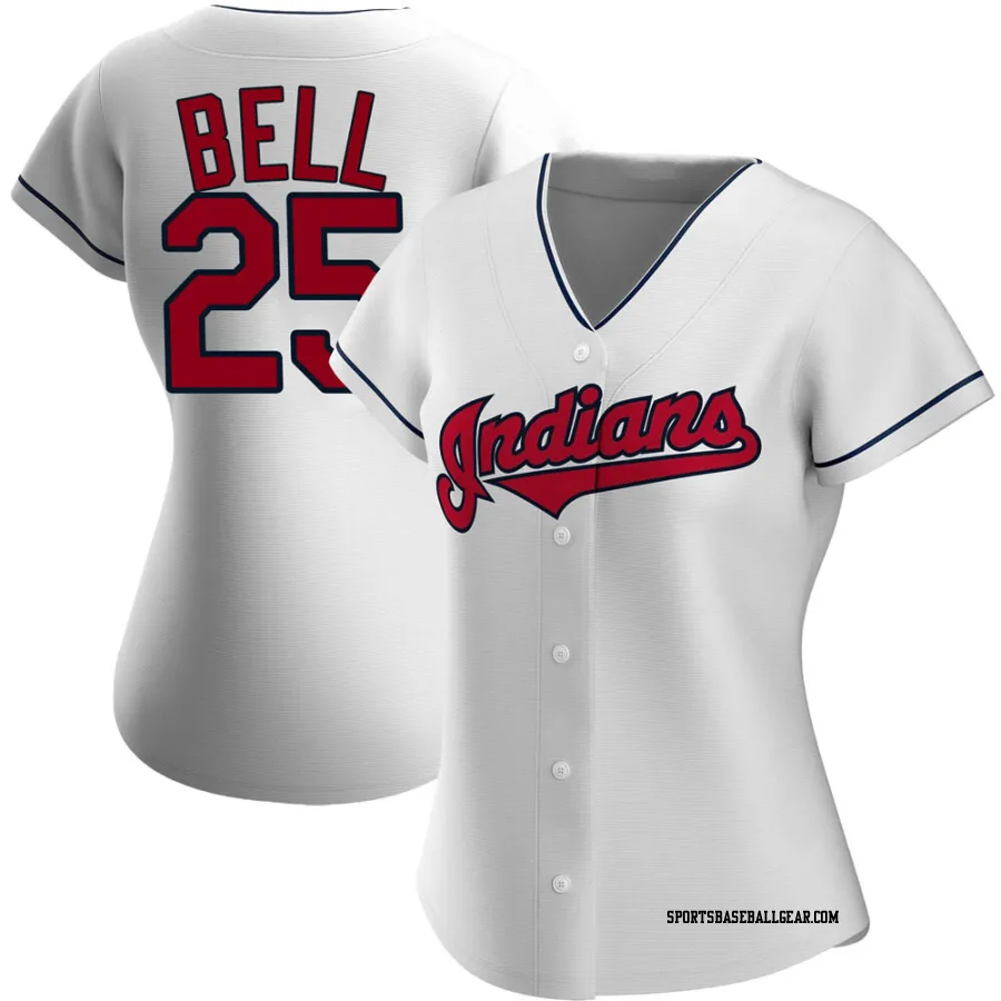 Buddy Bell Women's Cleveland Guardians White Authentic Home Jersey