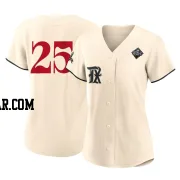 Buddy Bell Women's Texas Rangers Cream Replica 2023 City Connect 2023 World Series Jersey