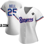 Buddy Bell Women's Texas Rangers White Authentic Home 2023 World Series Jersey