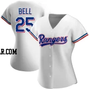 Buddy Bell Women's Texas Rangers White Replica Home Jersey