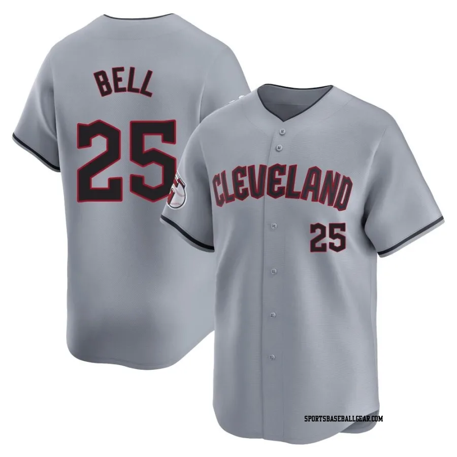 Buddy Bell Youth Cleveland Guardians Gray Limited Road Jersey