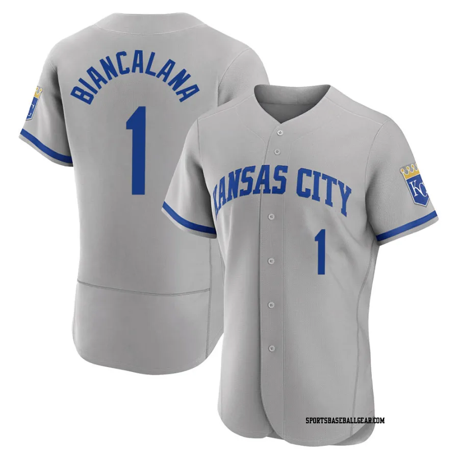 Buddy Biancalana Men's Kansas City Royals Gray Authentic 2022 Road Jersey