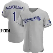 Buddy Biancalana Men's Kansas City Royals Gray Authentic Road Jersey