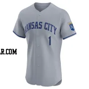 Buddy Biancalana Men's Kansas City Royals Gray Elite Road Jersey