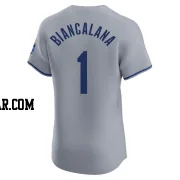 Buddy Biancalana Men's Kansas City Royals Gray Elite Road Jersey