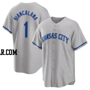 Buddy Biancalana Men's Kansas City Royals Gray Replica 2022 Road Jersey