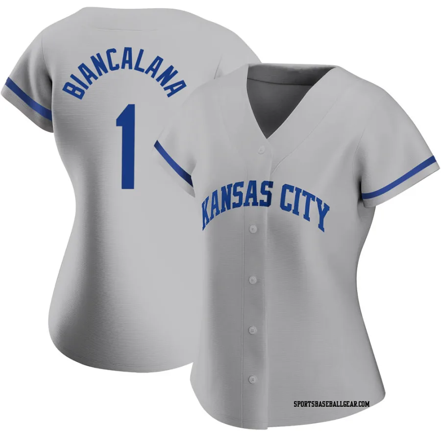 Buddy Biancalana Women's Kansas City Royals Gray Authentic 2022 Road Jersey