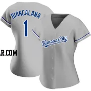 Buddy Biancalana Women's Kansas City Royals Gray Authentic Road Jersey