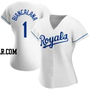 Buddy Biancalana Women's Kansas City Royals White Authentic Home Jersey