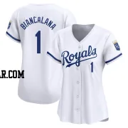 Buddy Biancalana Women's Kansas City Royals White Limited Home Jersey