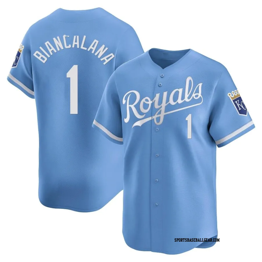 Buddy Biancalana Youth Kansas City Royals Light Blue Limited Alternate Jersey