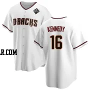 Buddy Kennedy Men's Arizona Diamondbacks White Replica Home 2023 World Series Jersey