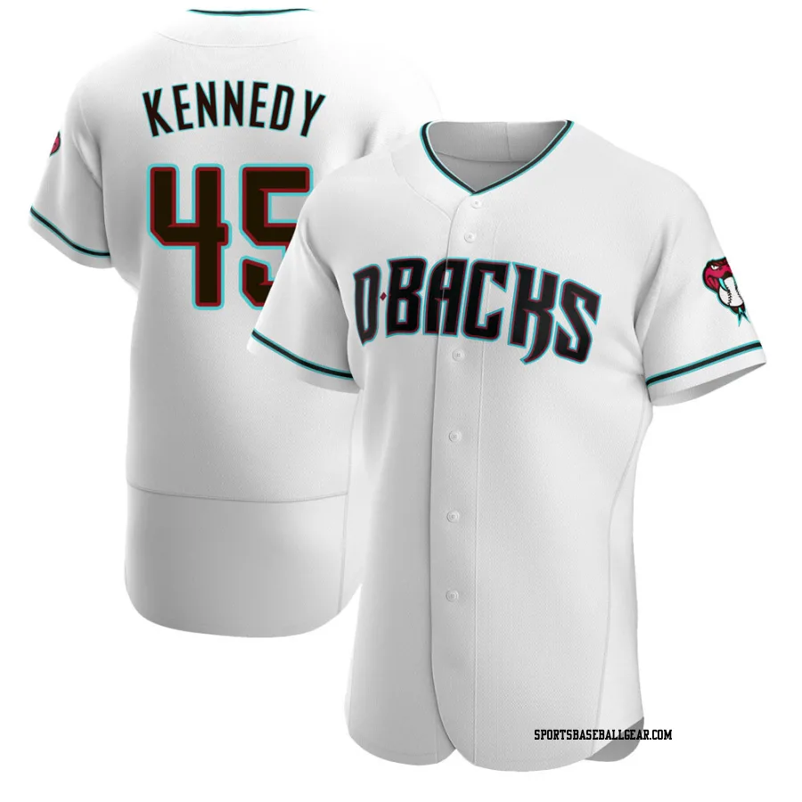 Buddy Kennedy Men's Arizona Diamondbacks White/Teal Authentic Alternate Jersey