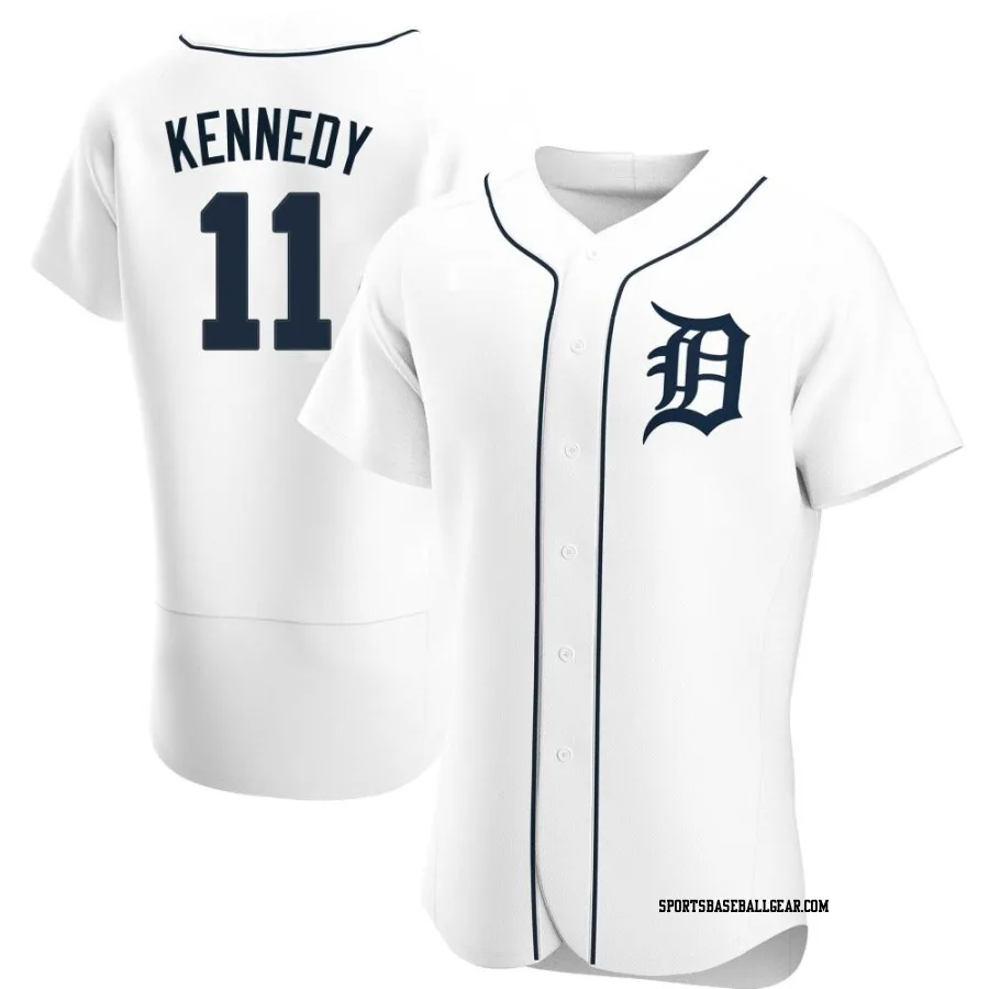 Buddy Kennedy Men's Detroit Tigers White Authentic Home Jersey