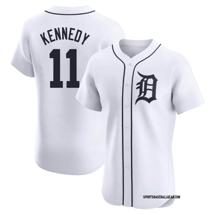 Buddy Kennedy Men's Detroit Tigers White Elite Home Jersey