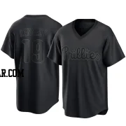 Buddy Kennedy Men's Philadelphia Phillies Black Replica Pitch Fashion Jersey