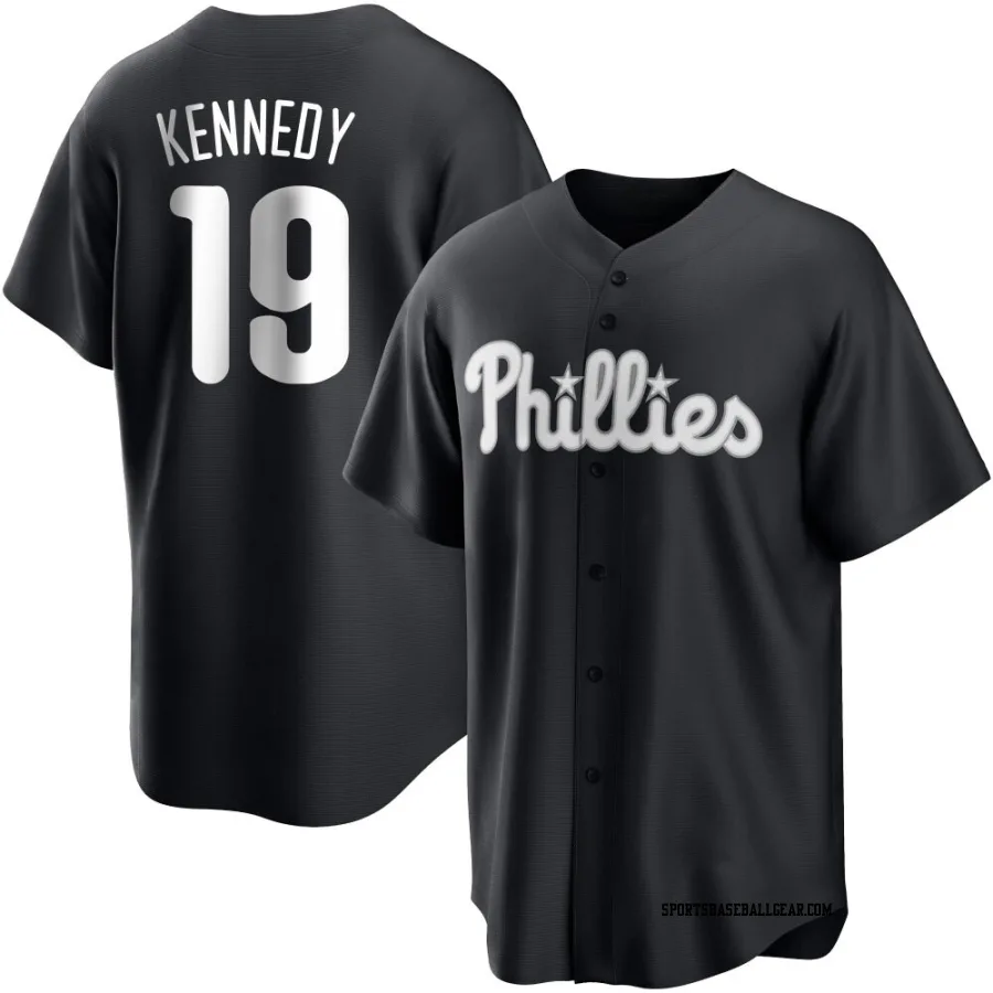 Buddy Kennedy Men's Philadelphia Phillies Black/White Replica Jersey